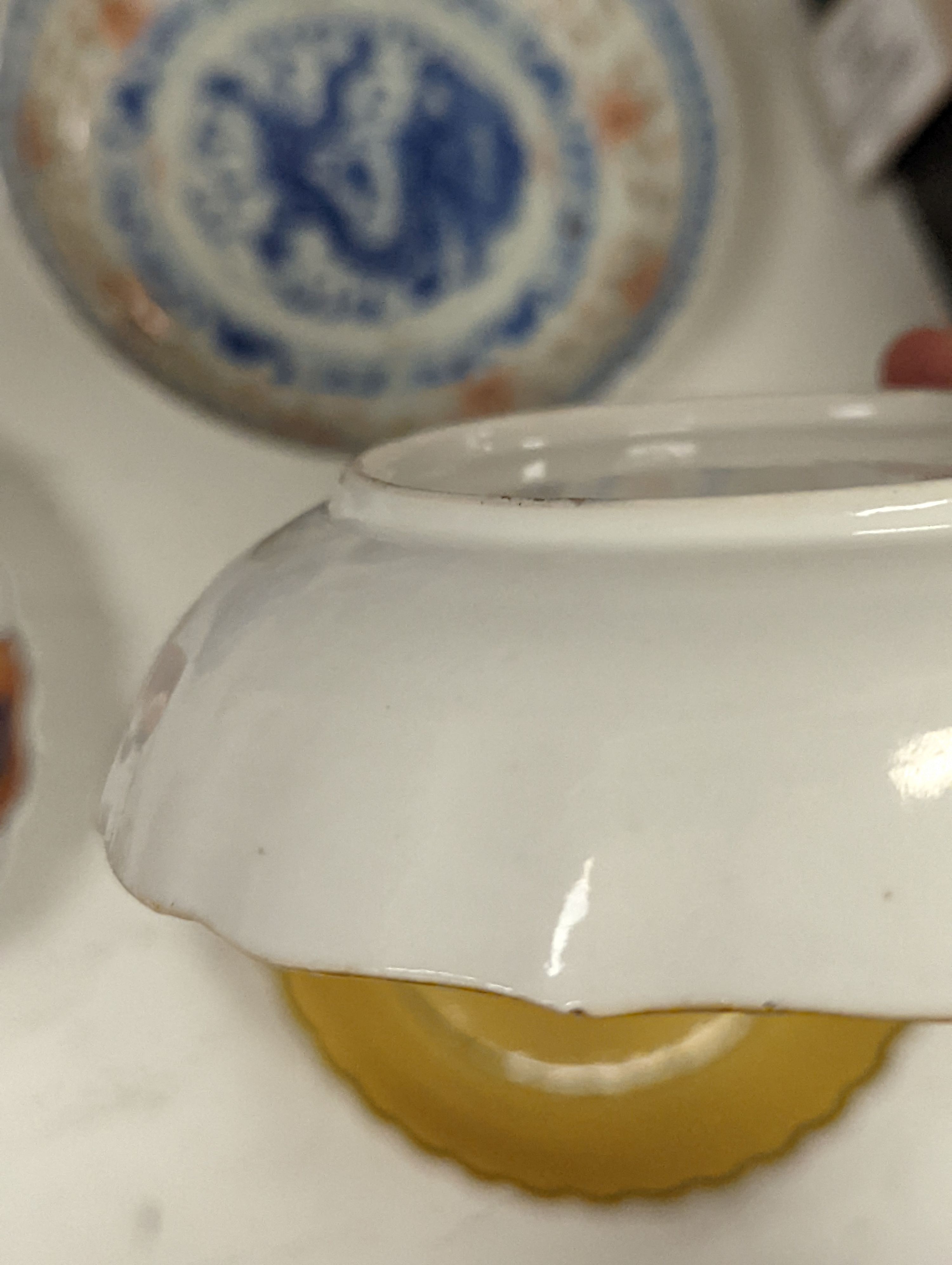 Ten various Chinese porcelain saucer dishes, largest 15cm